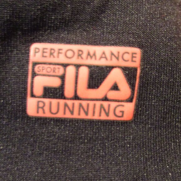 FILA Performance Sports Woman Medium Black Purple Zip Front Long Sleeve Pullover - Picture 6 of 7